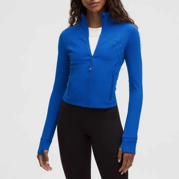 💎Rare💎 NWT lululemon Define Cropped Jacket Nulu • Galactic Cobalt • 8 - Picture 6 of 7